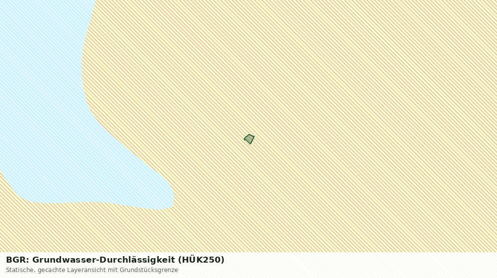Statische Kartenansicht: BGR: Grundwasser-Durchlässigkeit (HÜK250)