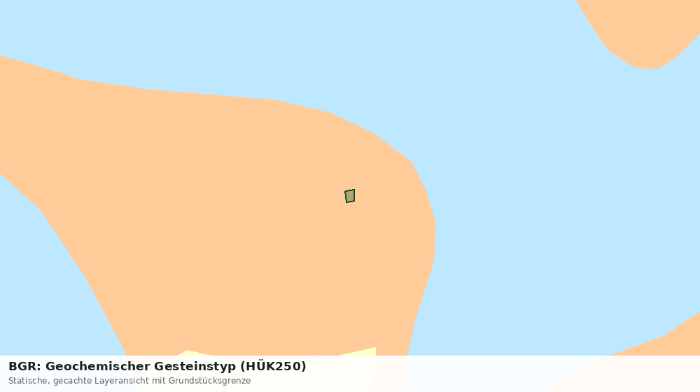 Statische Kartenansicht: BGR: Geochemischer Gesteinstyp (HÜK250)