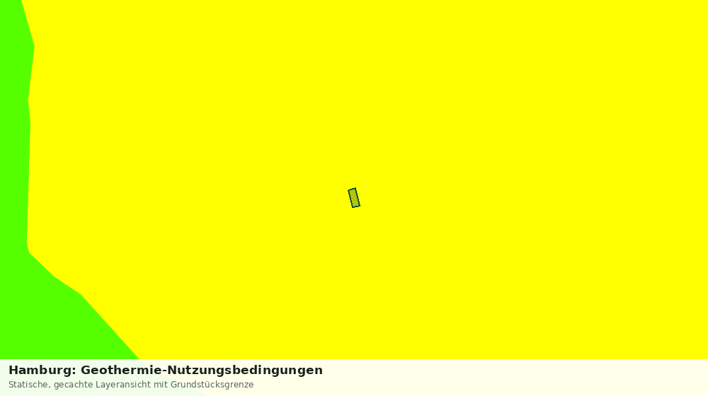 Statische Kartenansicht: Hamburg: Geothermie-Nutzungsbedingungen