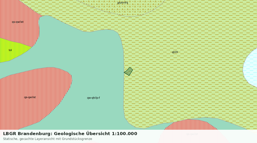 Statische Kartenansicht: LBGR Brandenburg: Geologische Übersicht 1:100.000