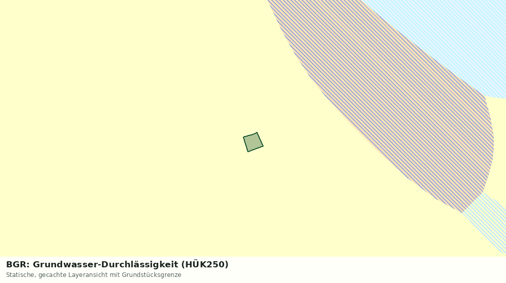 Statische Kartenansicht: BGR: Grundwasser-Durchlässigkeit (HÜK250)