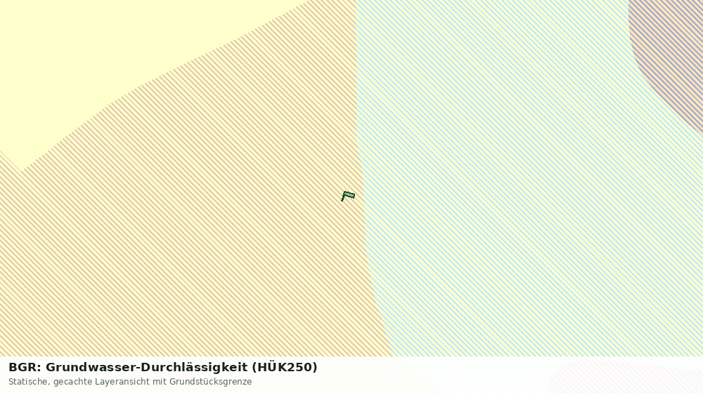 Statische Kartenansicht: BGR: Grundwasser-Durchlässigkeit (HÜK250)
