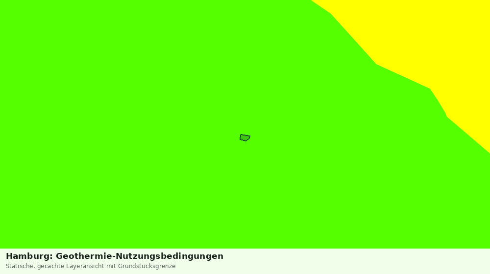 Statische Kartenansicht: Hamburg: Geothermie-Nutzungsbedingungen