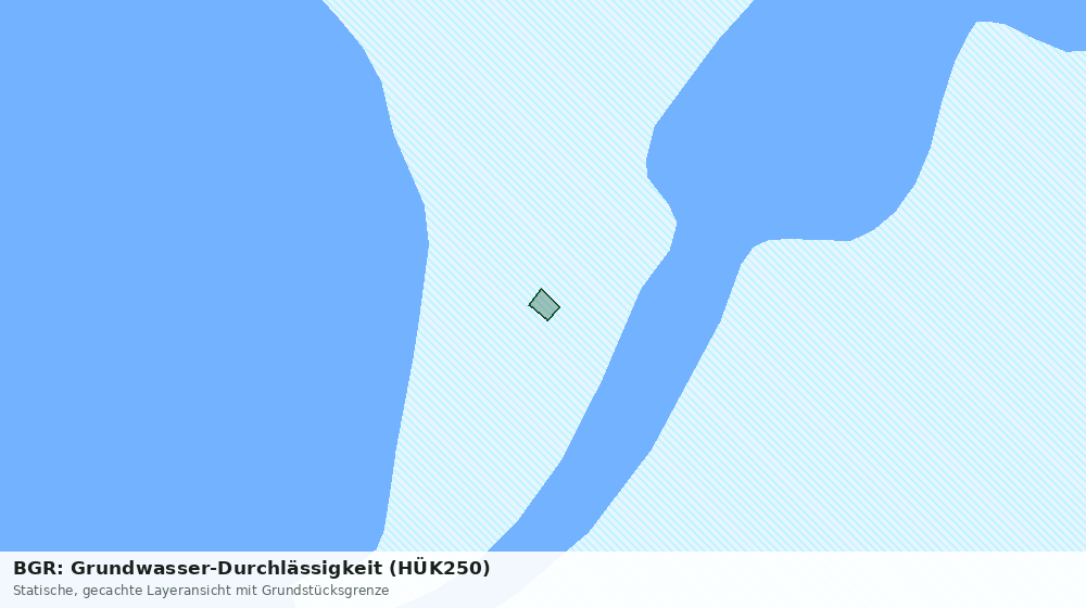 Statische Kartenansicht: BGR: Grundwasser-Durchlässigkeit (HÜK250)