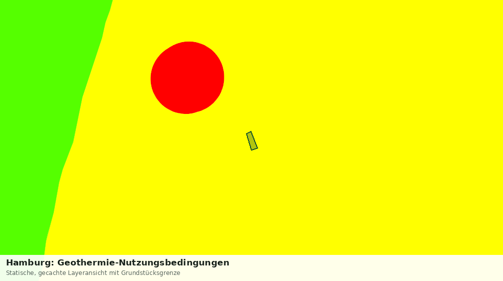 Statische Kartenansicht: Hamburg: Geothermie-Nutzungsbedingungen