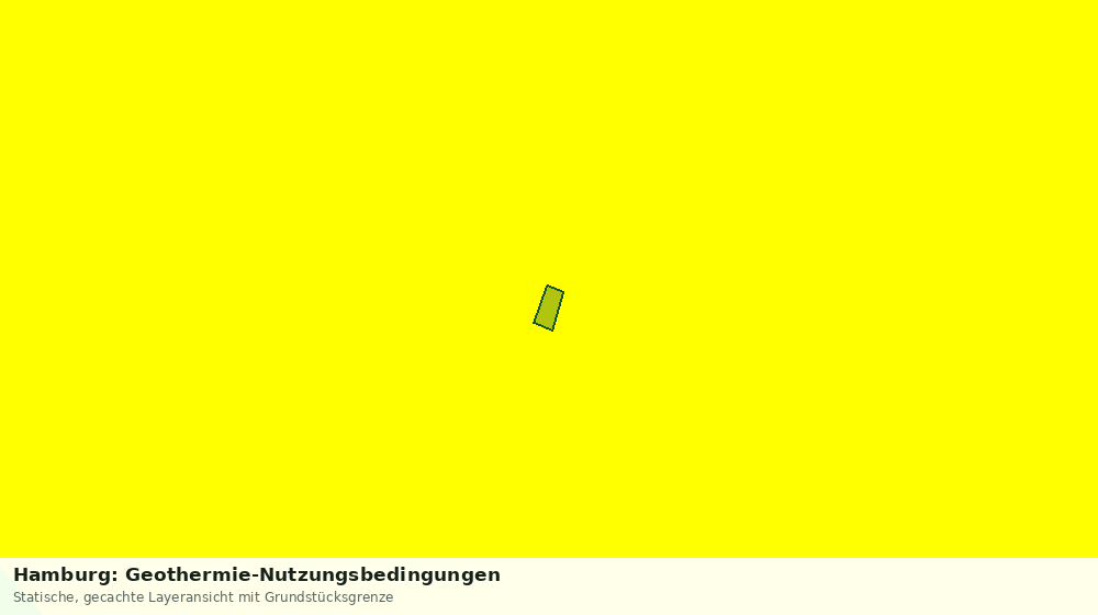 Statische Kartenansicht: Hamburg: Geothermie-Nutzungsbedingungen