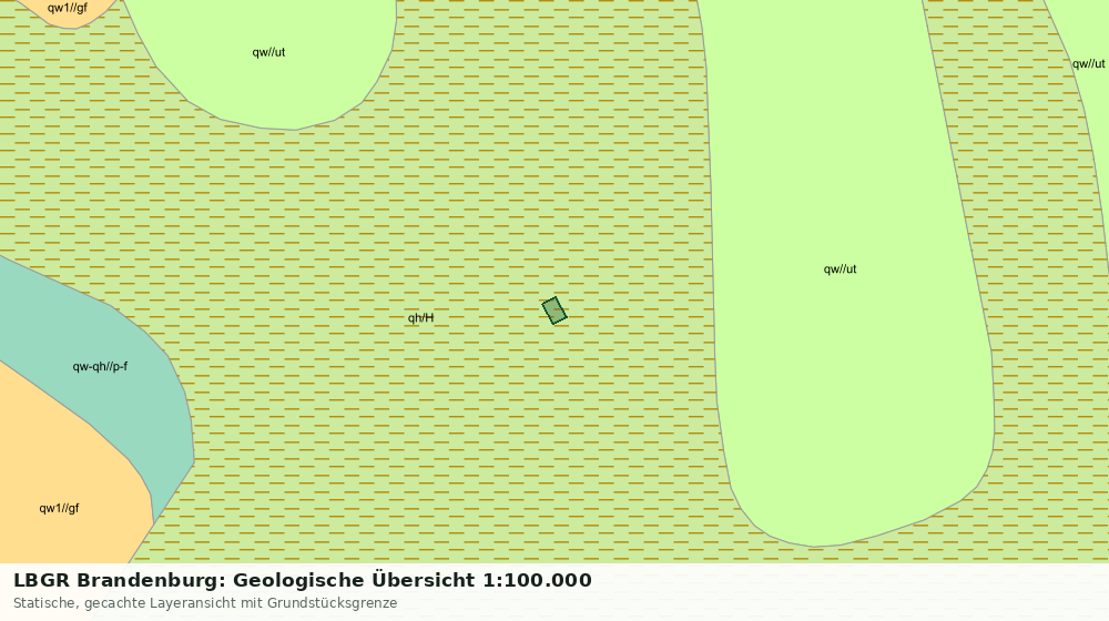 Statische Kartenansicht: LBGR Brandenburg: Geologische Übersicht 1:100.000