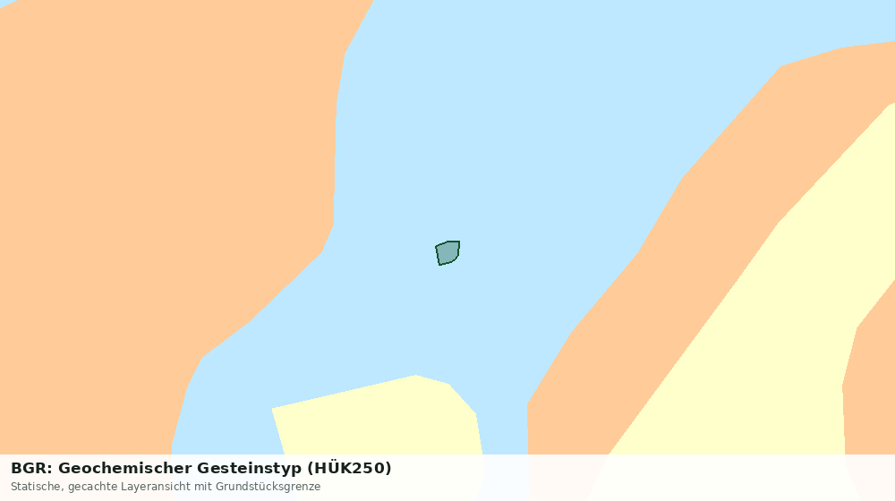 Statische Kartenansicht: BGR: Geochemischer Gesteinstyp (HÜK250)
