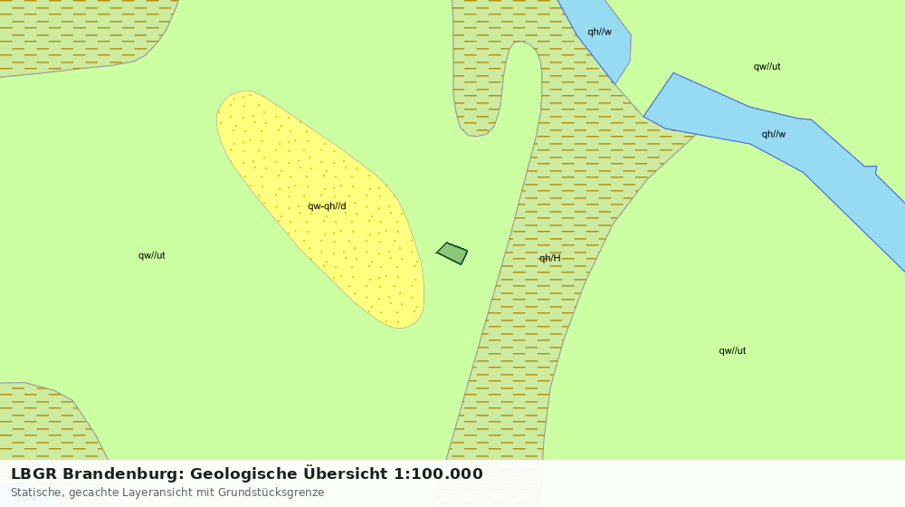 Statische Kartenansicht: LBGR Brandenburg: Geologische Übersicht 1:100.000