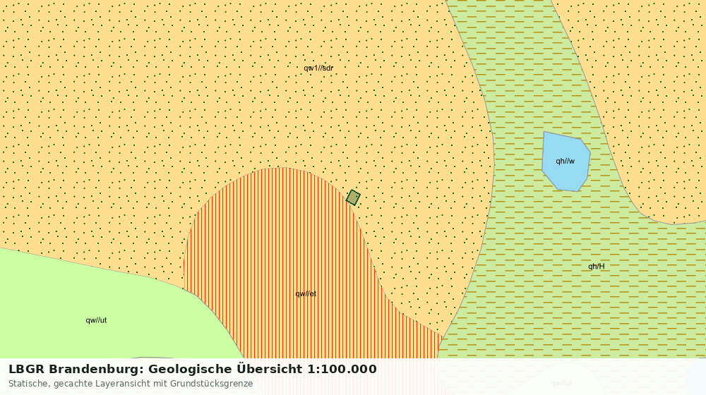 Statische Kartenansicht: LBGR Brandenburg: Geologische Übersicht 1:100.000