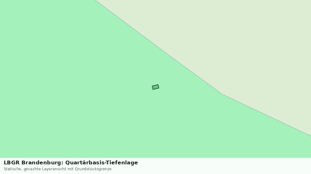 Statische Kartenansicht: LBGR Brandenburg: Quartärbasis-Tiefenlage