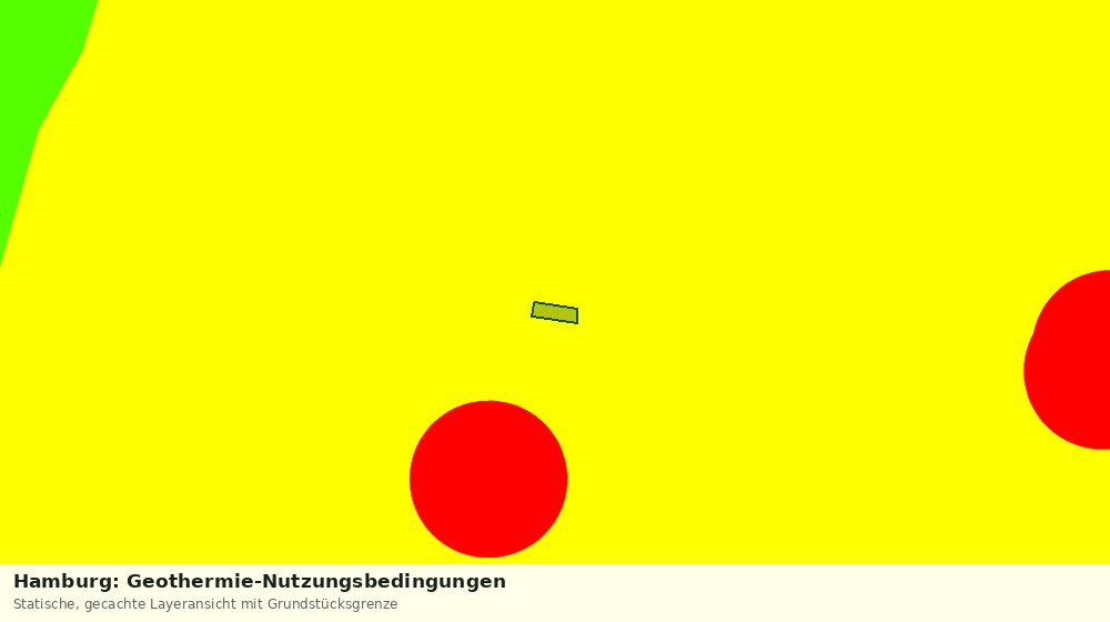 Statische Kartenansicht: Hamburg: Geothermie-Nutzungsbedingungen