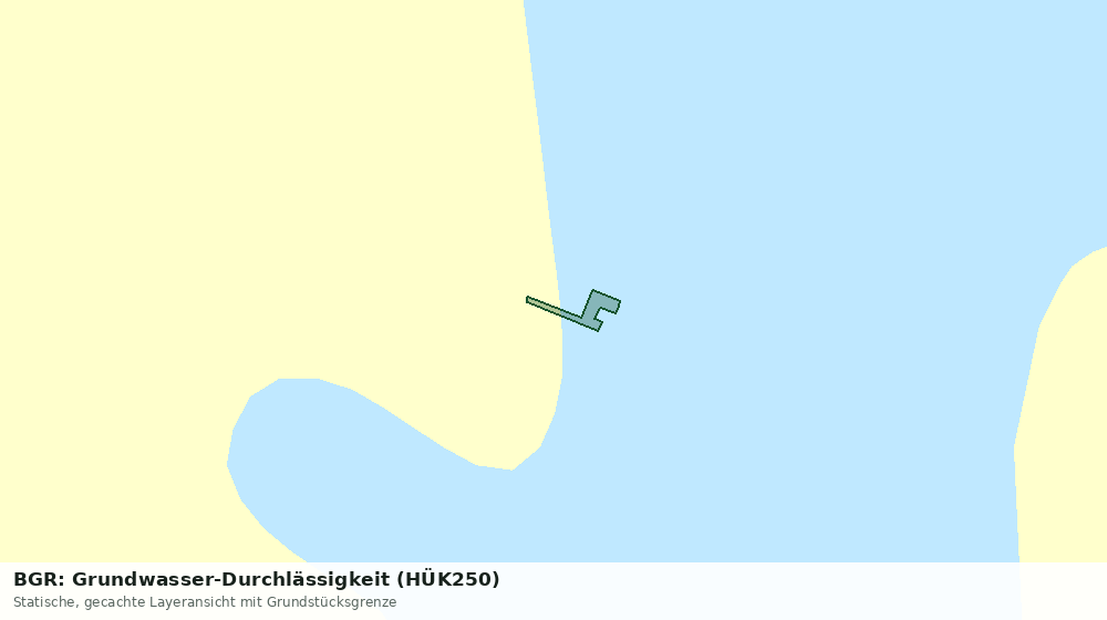 Statische Kartenansicht: BGR: Grundwasser-Durchlässigkeit (HÜK250)