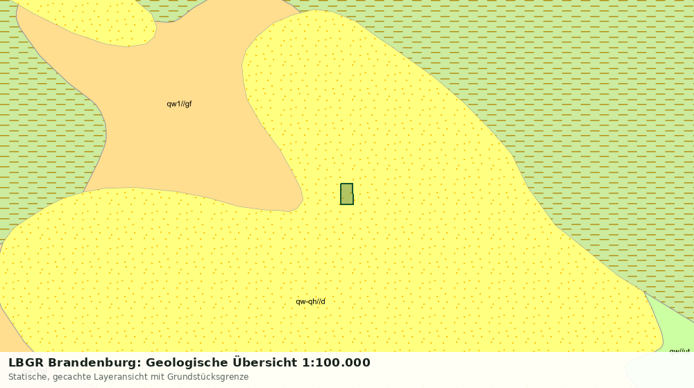 Statische Kartenansicht: LBGR Brandenburg: Geologische Übersicht 1:100.000
