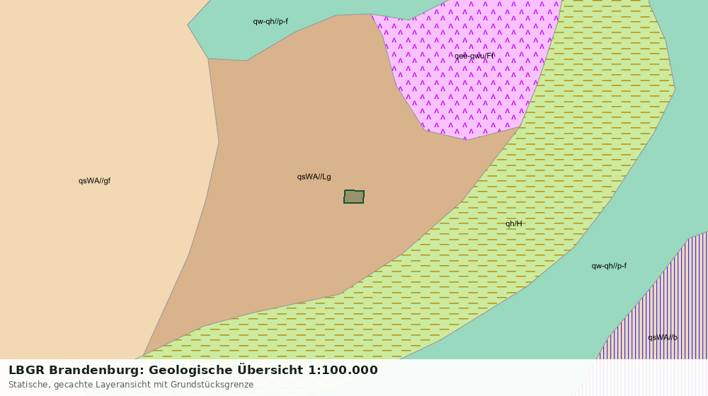 Statische Kartenansicht: LBGR Brandenburg: Geologische Übersicht 1:100.000