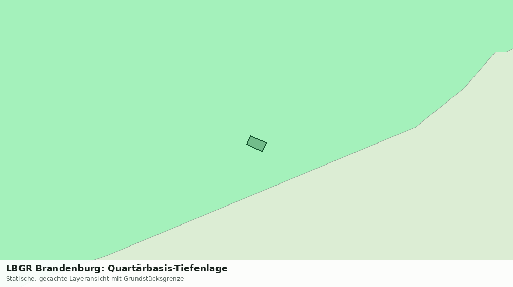 Statische Kartenansicht: LBGR Brandenburg: Quartärbasis-Tiefenlage