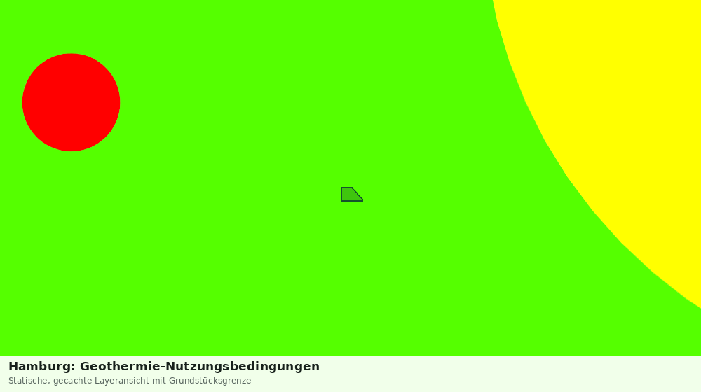 Statische Kartenansicht: Hamburg: Geothermie-Nutzungsbedingungen