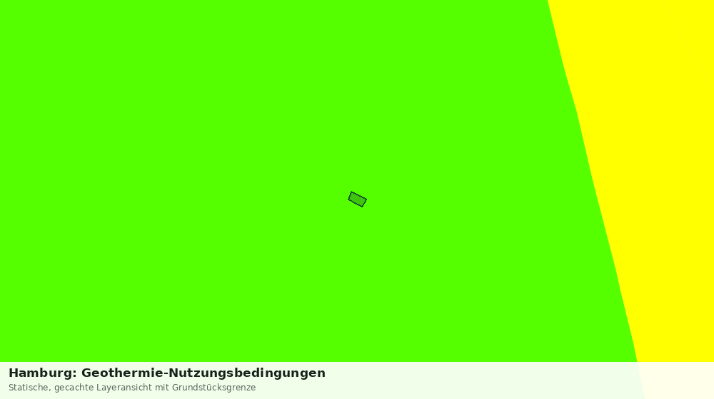 Statische Kartenansicht: Hamburg: Geothermie-Nutzungsbedingungen