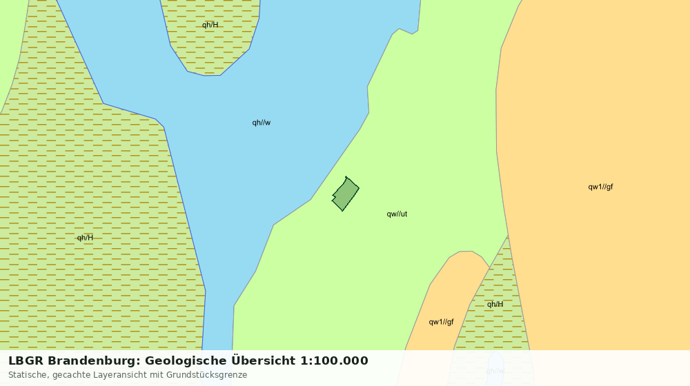 Statische Kartenansicht: LBGR Brandenburg: Geologische Übersicht 1:100.000