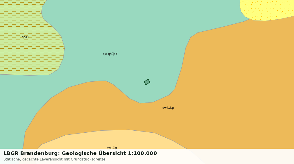 Statische Kartenansicht: LBGR Brandenburg: Geologische Übersicht 1:100.000
