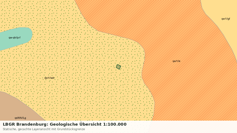 Statische Kartenansicht: LBGR Brandenburg: Geologische Übersicht 1:100.000