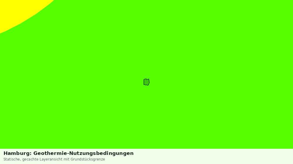 Statische Kartenansicht: Hamburg: Geothermie-Nutzungsbedingungen