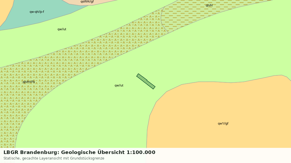 Statische Kartenansicht: LBGR Brandenburg: Geologische Übersicht 1:100.000