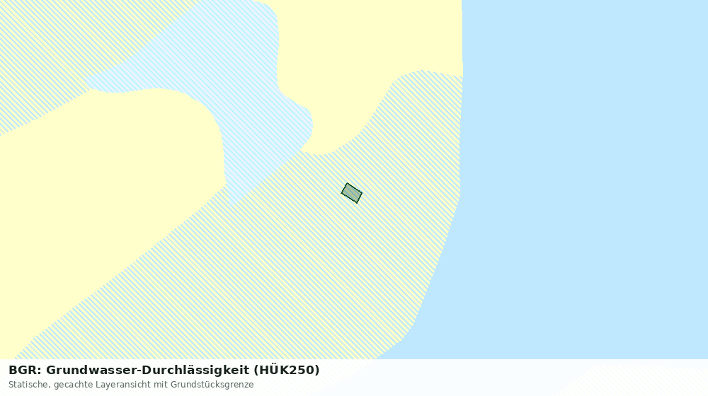 Statische Kartenansicht: BGR: Grundwasser-Durchlässigkeit (HÜK250)