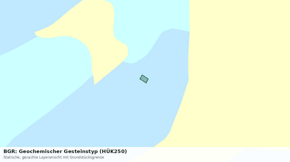 Statische Kartenansicht: BGR: Geochemischer Gesteinstyp (HÜK250)