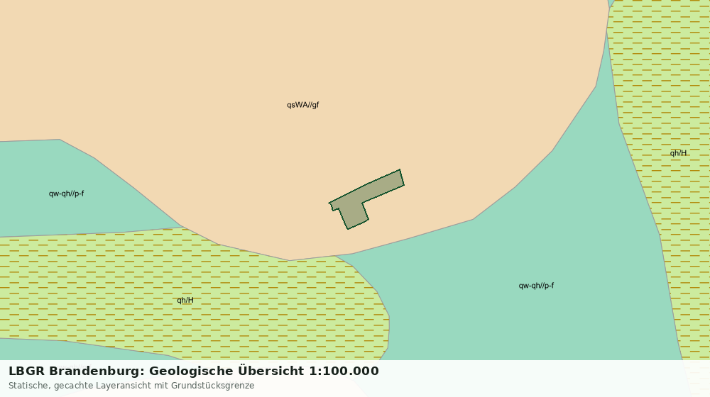 Statische Kartenansicht: LBGR Brandenburg: Geologische Übersicht 1:100.000