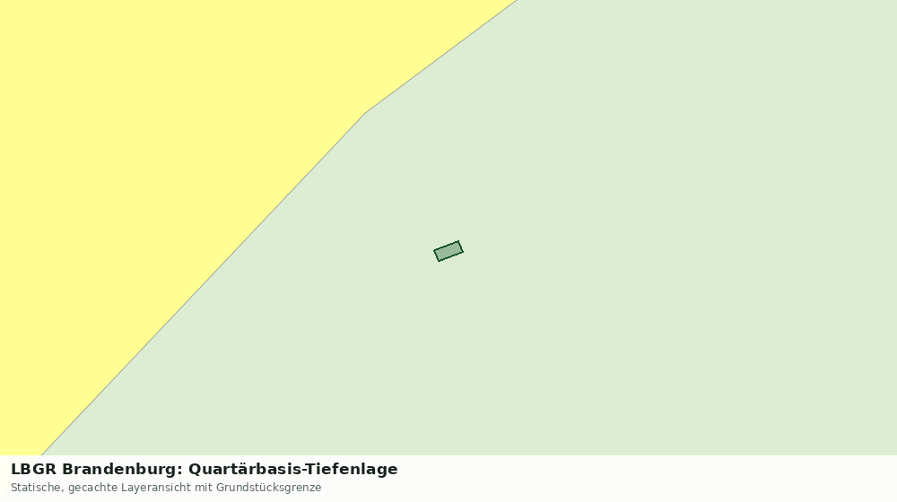 Statische Kartenansicht: LBGR Brandenburg: Quartärbasis-Tiefenlage