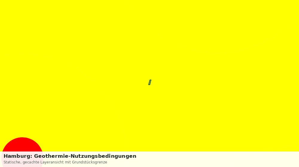 Statische Kartenansicht: Hamburg: Geothermie-Nutzungsbedingungen