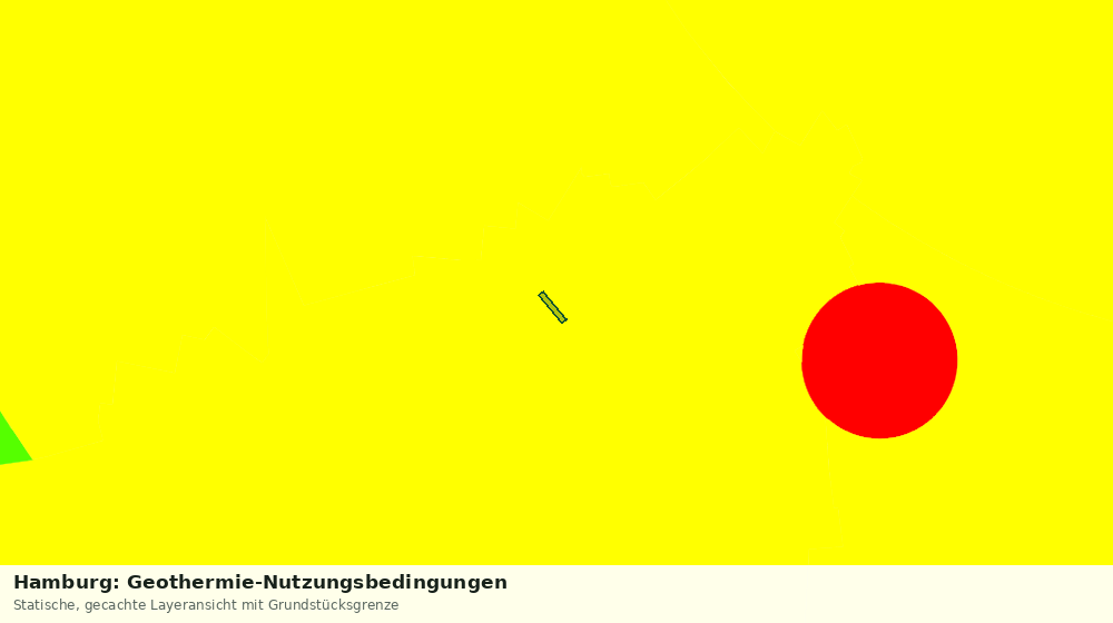 Statische Kartenansicht: Hamburg: Geothermie-Nutzungsbedingungen