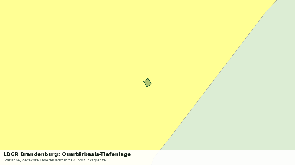 Statische Kartenansicht: LBGR Brandenburg: Quartärbasis-Tiefenlage