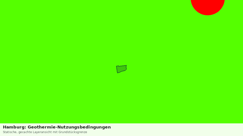 Statische Kartenansicht: Hamburg: Geothermie-Nutzungsbedingungen