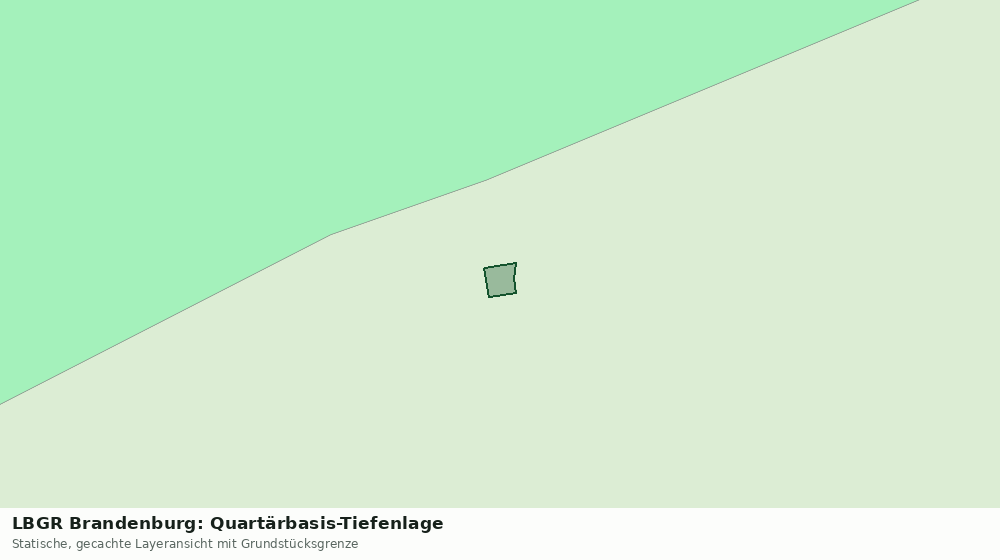 Statische Kartenansicht: LBGR Brandenburg: Quartärbasis-Tiefenlage