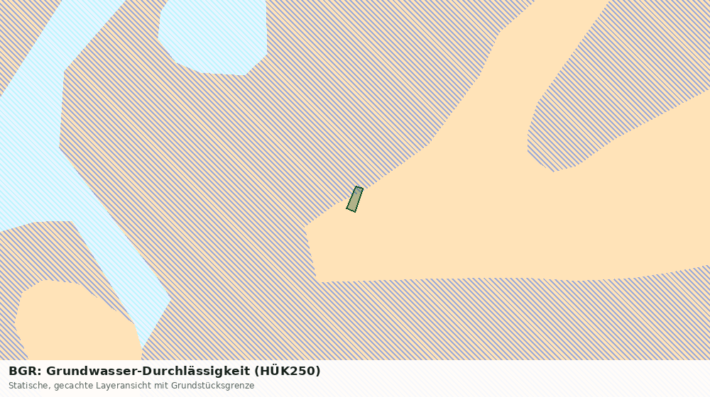 Statische Kartenansicht: BGR: Grundwasser-Durchlässigkeit (HÜK250)