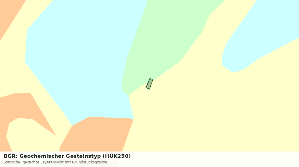 Statische Kartenansicht: BGR: Geochemischer Gesteinstyp (HÜK250)