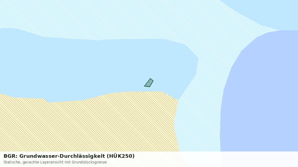 Statische Kartenansicht: BGR: Grundwasser-Durchlässigkeit (HÜK250)