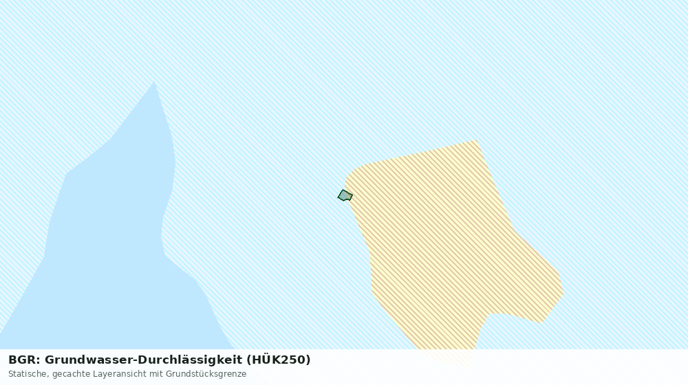 Statische Kartenansicht: BGR: Grundwasser-Durchlässigkeit (HÜK250)