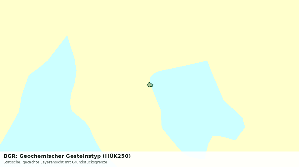 Statische Kartenansicht: BGR: Geochemischer Gesteinstyp (HÜK250)