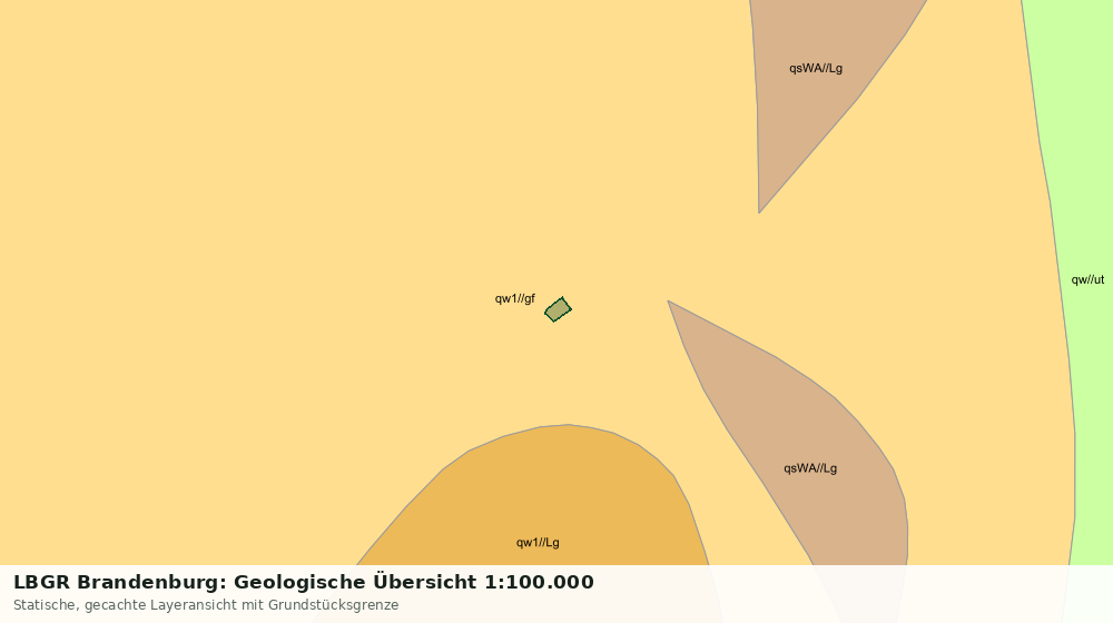 Statische Kartenansicht: LBGR Brandenburg: Geologische Übersicht 1:100.000