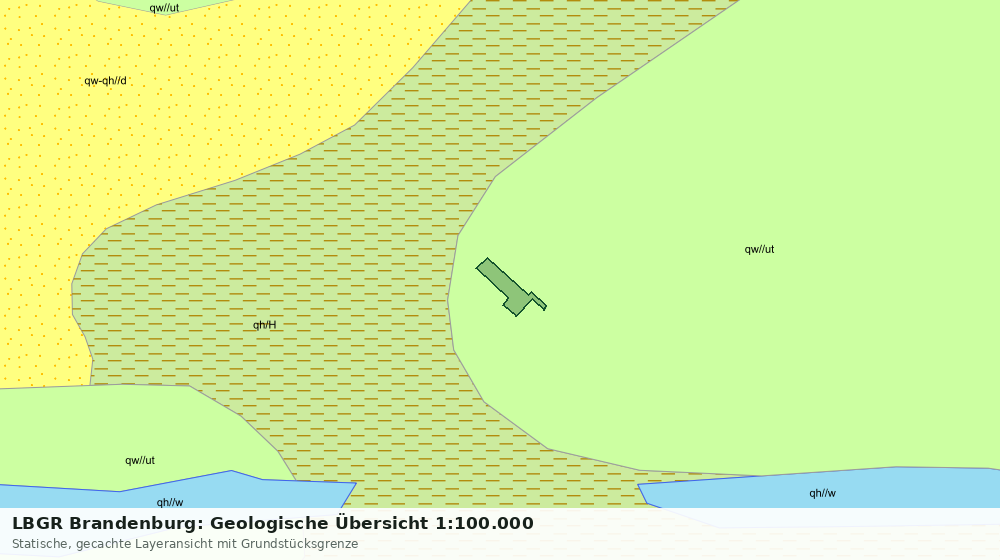 Statische Kartenansicht: LBGR Brandenburg: Geologische Übersicht 1:100.000