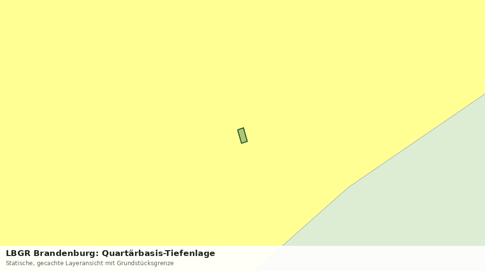 Statische Kartenansicht: LBGR Brandenburg: Quartärbasis-Tiefenlage