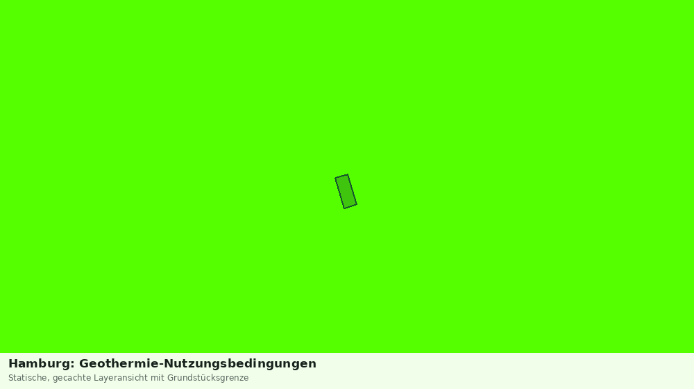 Statische Kartenansicht: Hamburg: Geothermie-Nutzungsbedingungen