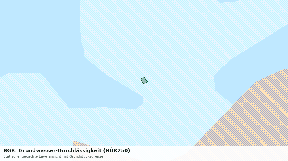 Statische Kartenansicht: BGR: Grundwasser-Durchlässigkeit (HÜK250)