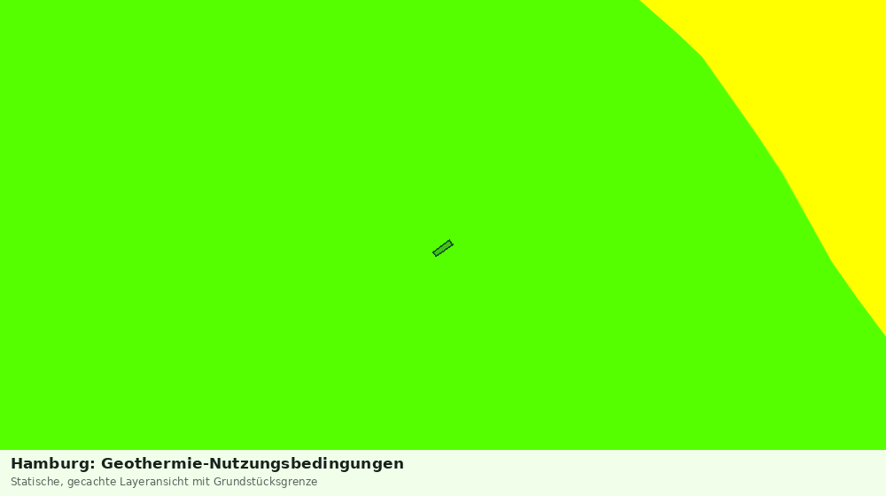 Statische Kartenansicht: Hamburg: Geothermie-Nutzungsbedingungen
