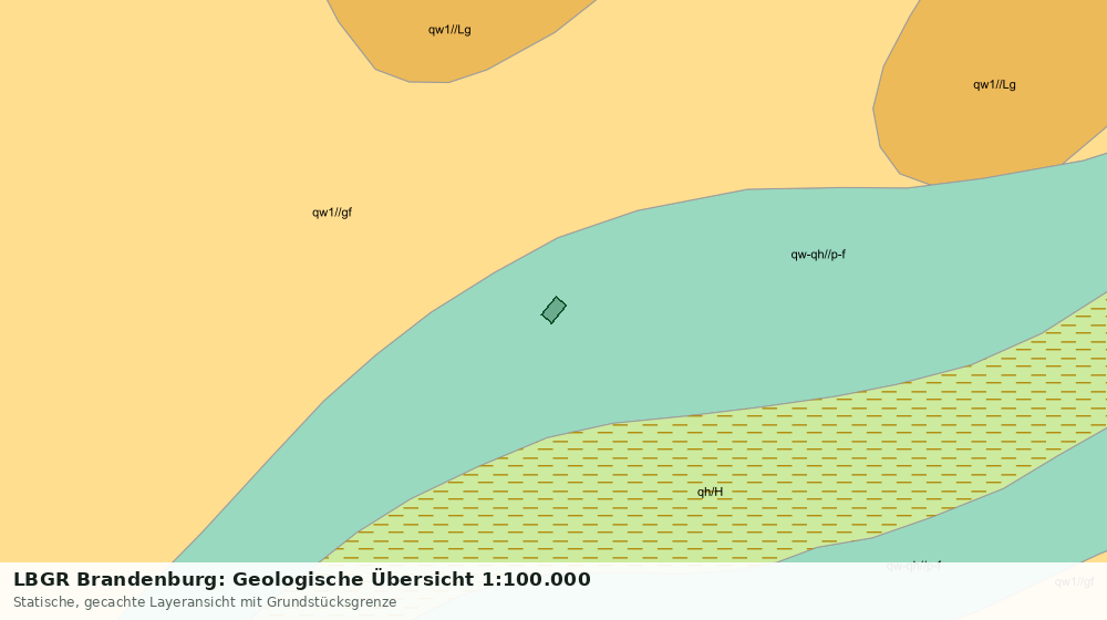 Statische Kartenansicht: LBGR Brandenburg: Geologische Übersicht 1:100.000