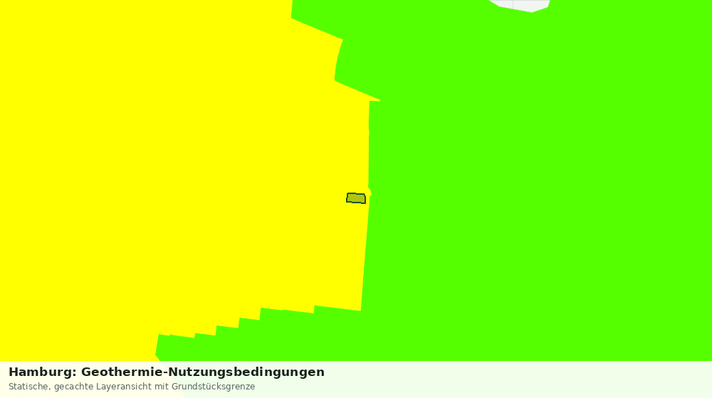 Statische Kartenansicht: Hamburg: Geothermie-Nutzungsbedingungen