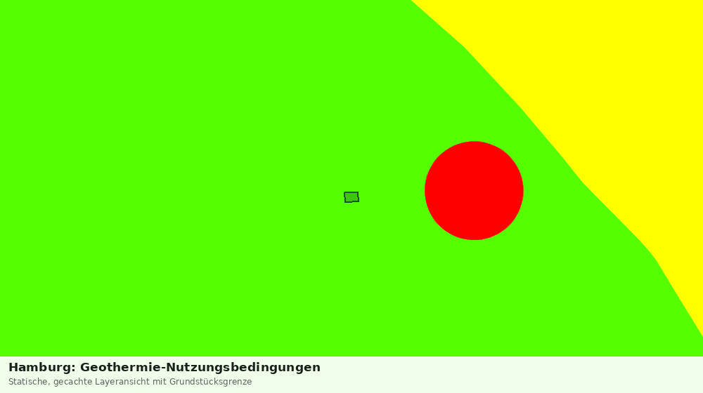 Statische Kartenansicht: Hamburg: Geothermie-Nutzungsbedingungen